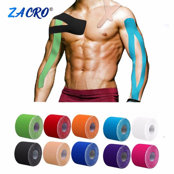 

5mx5cm muscle tape waterproof kinesiology tape sport taping strapping football knee muscle, Black;gray