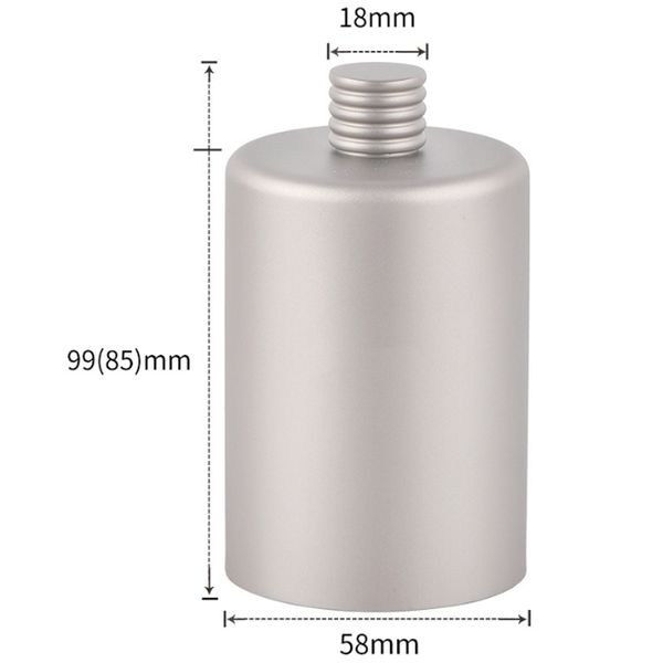 

200ml titanium cylindrical drinkware outdoor portable wine flask travel ultralight flagon bottle water bottle