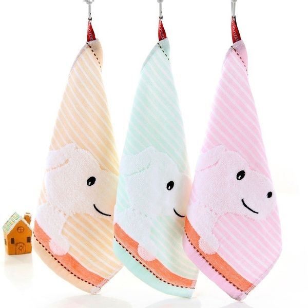 

1 pcs cute candy colors soft 100% cotton cartoon animal towel wjwyyj24