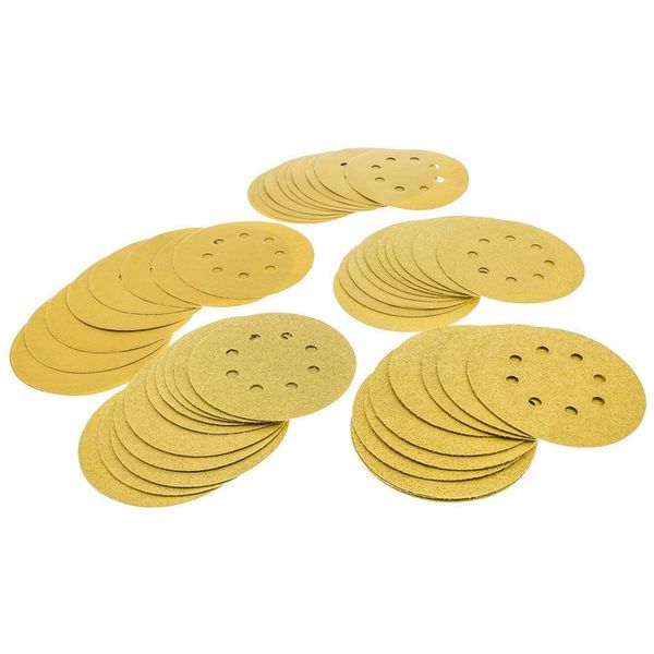 

5 inch 8 hole 60 grit dust hook and ring 100 piece