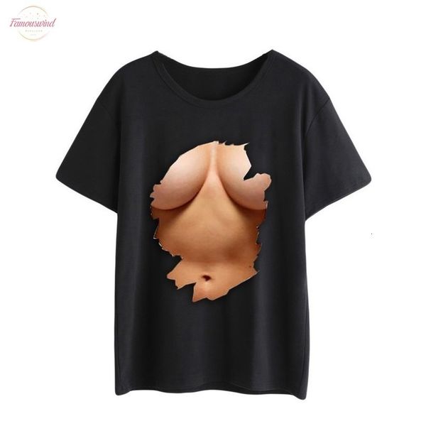 

25 plus size t shirt women v neck big chest print t shirt short sleeve tshirts fashion creative shirt o neck, White