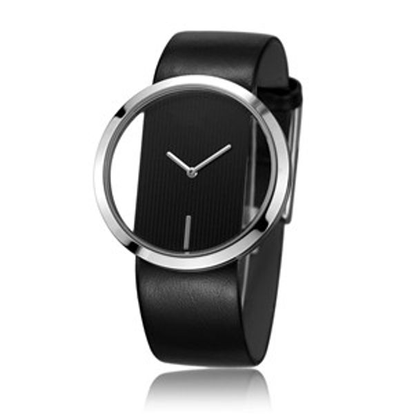 

2019 new luxury watch fashion leather watch for men women quartz analog wrist bayan kol saati reloj mujer reloj, Slivery;brown