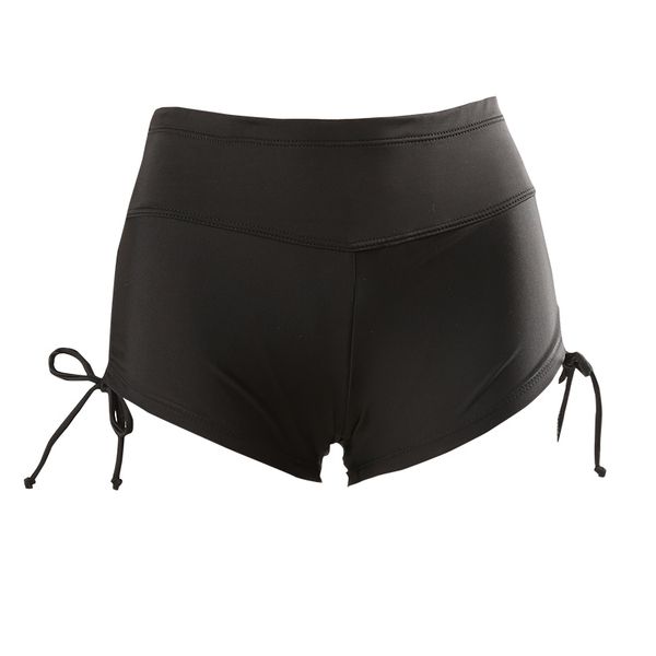 

summer women's beach surfing shorts moisture wicking quick dry black swim shorty shorts yoga short new
