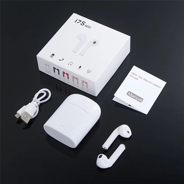 

I7 tw earbud bluetooth 5 0 in ear tereo wirele earphone with charging box mic for iphone x all mart phone