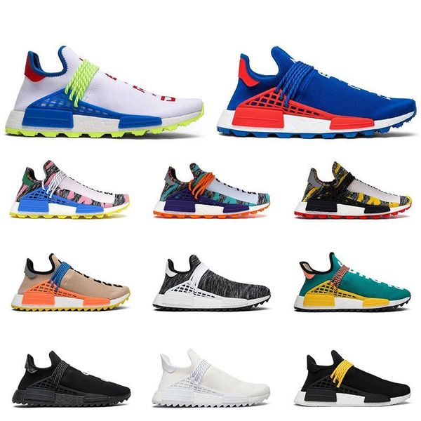 

new human race hu pharrell williams men women running shoes nerd black solar pack mother oreo fashion mens trainer sports sneakers