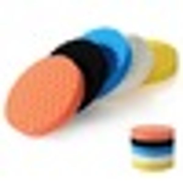 

5pcs sponges waves plate compound car polishing tools drill adapter polish sponge set waxing buffing pad 2018