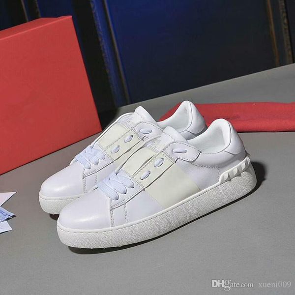 

2019 lovers perfect camouflage leather sneakers trainers studded lace up rock runner shoes casual walking leisure flats shoes yl18061006, Black