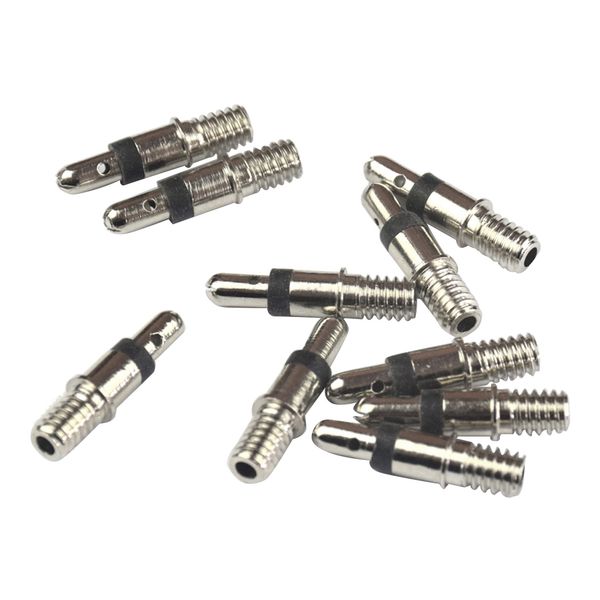 

10pcs copper 24mm 0.94" bike german-type tire valve removable silver