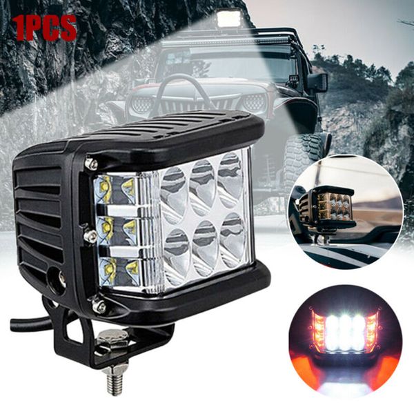 

waterproof 4 inch 12-led work light cabin dc12-80v 48w square driving strobe fog lamp for suv automobiles lights
