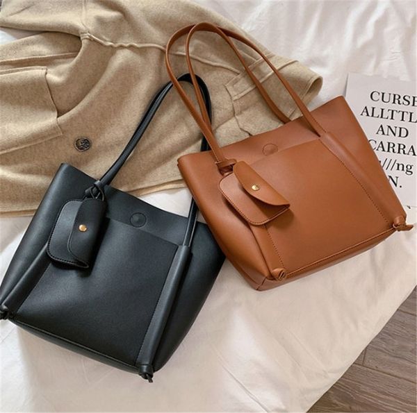 

large capacity fashion versatile shoulder bag casual popular texture tote bag ph-cfy2003202