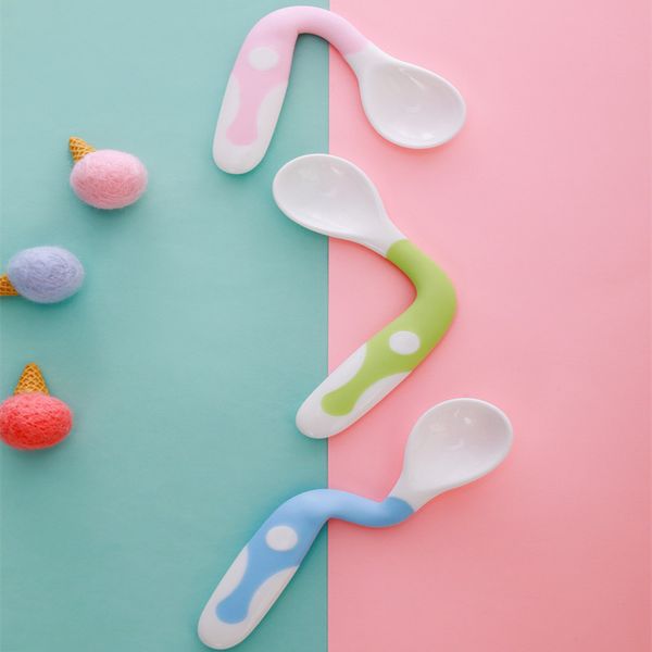

cheng bei er new style shilly spoon-twisted-spoon sub-baby feeding tableware ladel 9058