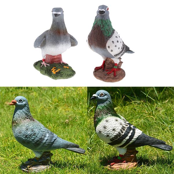 

2 pack decorative simulation bird figurine lifelike bird sculpture statue garden ornaments