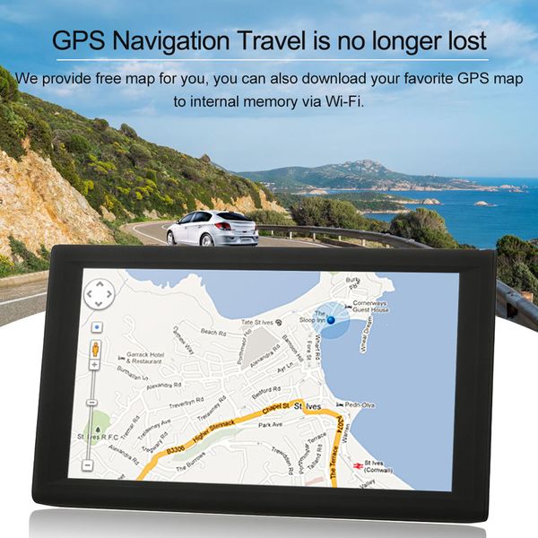 

car gps navigator 9 inch fm radio 256mb 8gb hd touching screen voice reminds td326