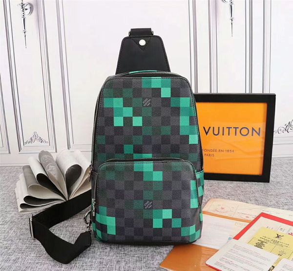 

5a l v5792 avenue man che t bag damier graphite pixel travel bag men women fa hion geronimo cro body outdoor port houlder pouch bag