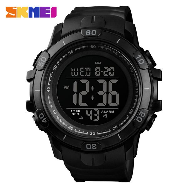 

skmei 1475 men casual sport digital wristwatch waterproof alarm 12/24 hour clock week countdown watches luminous erkek kol saati, Slivery;brown