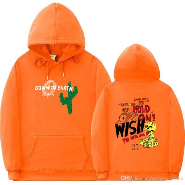 

astroworld travis scott mens hoodies designer graffiti printed fleece womens pollover hoodies fashion couples matching clothes, Black