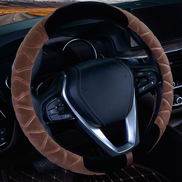 

1pc car steering wheel cover,fashion plush breathable warm car steering wheel cover protect sleeve supplies