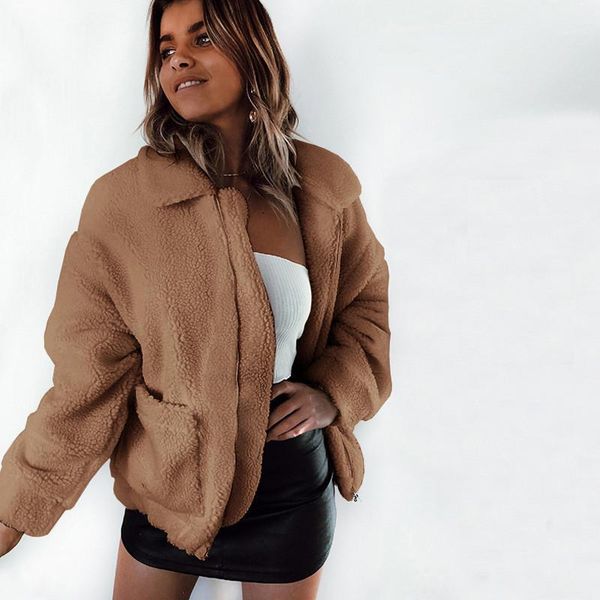 

пальто нагрудные шеи длинным рукавом сплошной цвет ladies outerwears вскользь сексуальная женщина одежда весна осень женщин, Black;brown