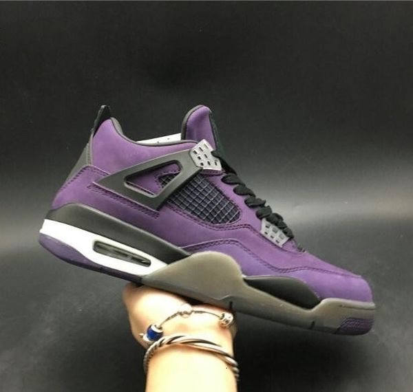 

buy version 4 purple dynasty varsity red black designer man basketball shoes iv collaborate fashion trainers ship with double box