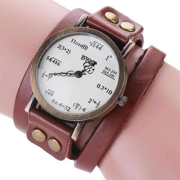 

ccq fashion simple figures casual analog quartz bracelet watch, Slivery;brown