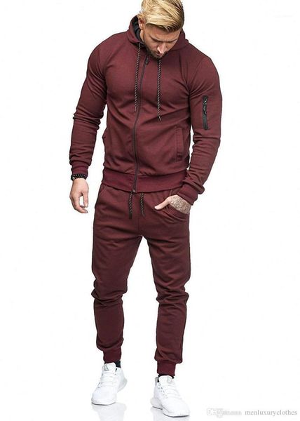

survetement solid color track suit jogging suits men pantalon de survÃªtement mens designer tracksuits, Gray