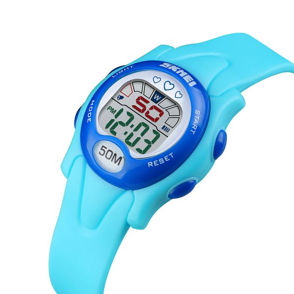 

skmei fashion children watch multifunctional led digital electronic wristwatch waterproof sport watch for boys girls watches1478, Blue