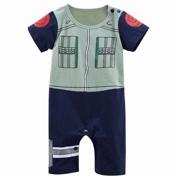 Bebê menino kakashi engraçado traje infantil festa cosplay playsuit criança bonito dos desenhos animados algodão macacão halloween cosplay cos3244045