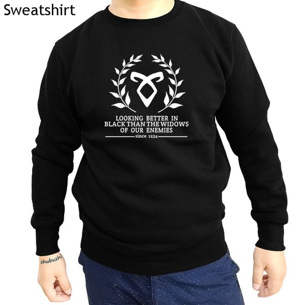 

shadowhunter motto men sweatshirt new arrival leisure comfortable hoody man hoodies euro size sbz4001, Black