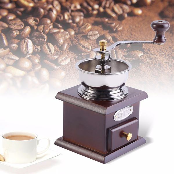 Macinacaffè manuale molinillo cafe con macina in ceramica Retro koffiemo Coffee Spice Grinder Grinding Tool Decorazione della casa