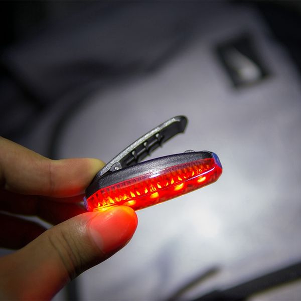 

светодиодный велосипед задний фонарь работает клип сумка свет usb водонепроницаемый предупреждающий свет спорт на открытом воздухе дорожный