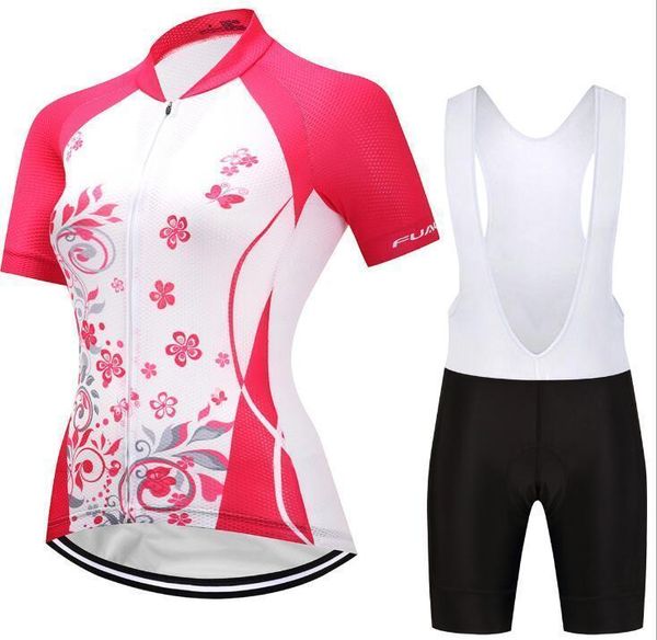 

2020 flower summer women mtb bike cycling clothing breathable mountian bicycle clothes ropa ciclismo quick -dry cycling jersey sets, Black;red
