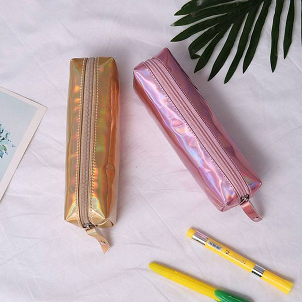 

women cosmetics bag zipper storage case waterproof pencil makeup bags -opk