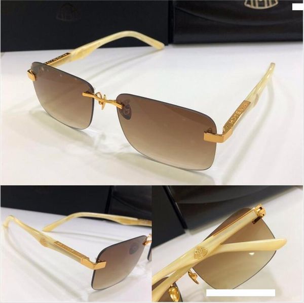 

новый роскошный моды очки мужские солнцезащитные очки, художник я дизайнер очки квадрат k золотой раме высокого класса высшего качества на о, White;black