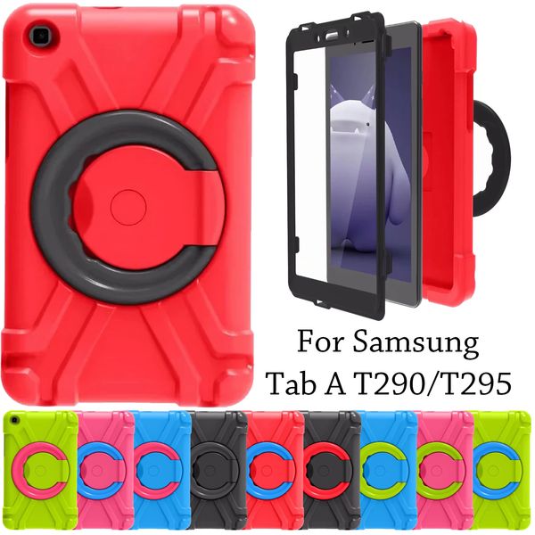 Para Samsung Galaxy Tab A 2019 T290 T510 10.1 '' Tablet 360 Gire o caso à prova de choque pesado com protetor de tela Kickstand Case Stand