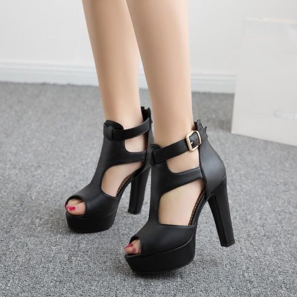 

2020new ladies shoes gladiator sandals women big size 48 49 50 sandals ladies party wedding shoes high heel women pumps 3111, Black