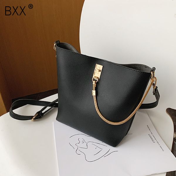 

bxx] ведро сумки для женщин 2020 весна мода сплошной цвет плеча сумка женские сумки кошельки леди дорожная сумка hl491