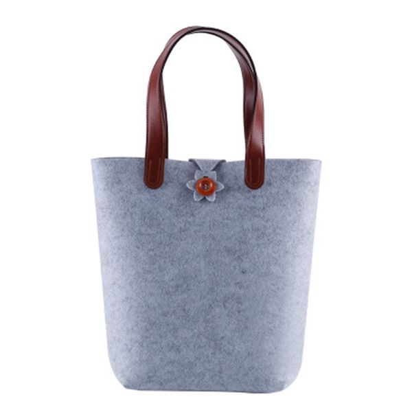 

felt shopping bag color non woven fabrics handbag reticule women fashion simplicity wear resistant 9fl uu