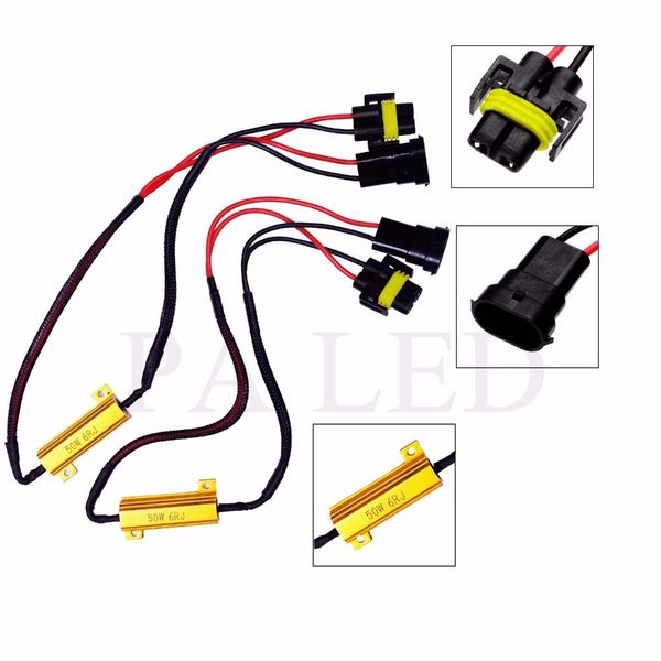 

pa led 2pcs x h8 h11 50w 6ohm resistor canbus fix led bulb error code