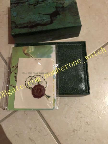 Fornitore di fabbrica di lusso Guarda scatole Verde Con Boxbag GMT 116610 114060 116655 116713 116618 Contenitore di vigilanza Cartine Carta BoxesCases Wallet