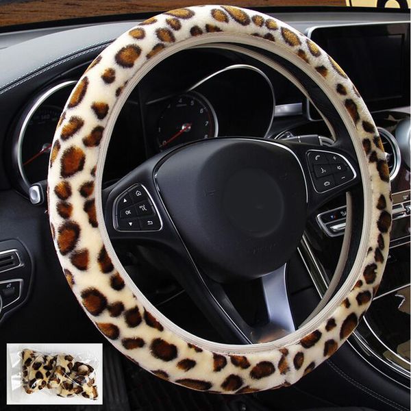 

car auto steering wheel cover breathable anti-slip warm 36-38cm fashion