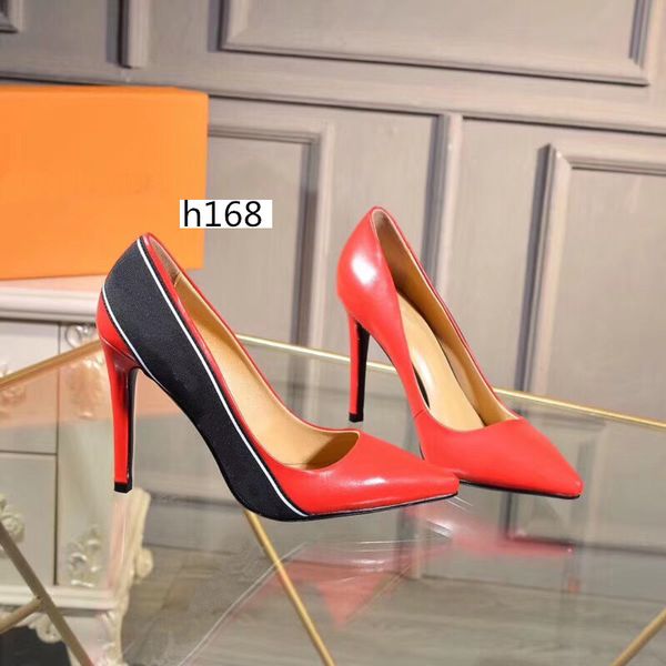 

delivery women shoes high heels pointed toe sole pumps wedding shoes size 37, Black