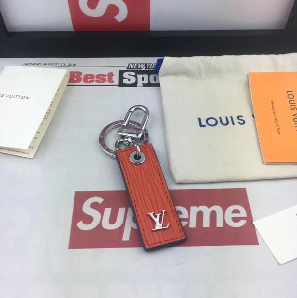 

original box luxury luggage two-color key chain designer wallet pendant bag fashion ing, Silver