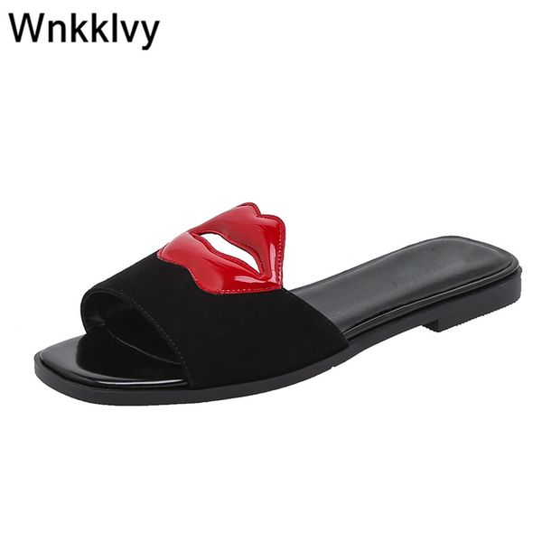 

summer shoes beach slippers shoe woman flipflops crystal rhinstone funny slides outdoor flat causal mellers sandals ladies 2020, Black