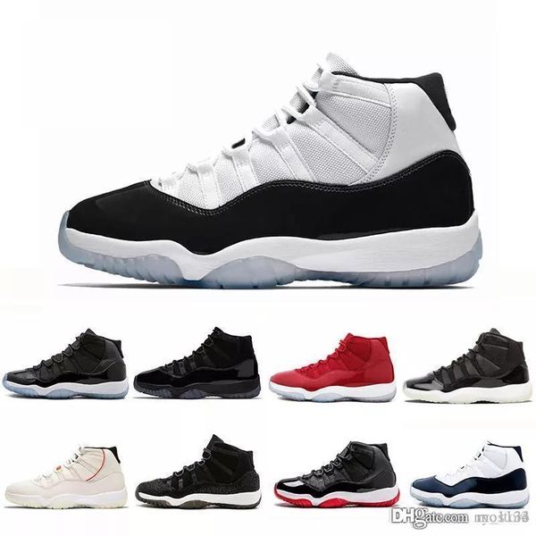

2019 concord high 45 11 xi 11s sports sneakers cap and gown prm heiress gym red chicago platinum tint space jams men basketball shoes