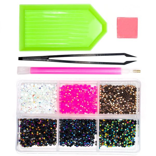 

6 colors 3d nail art decorations pearls 2mm crystal nail rhinestones flat back stones charms diamond accessoires mjz1003, Silver;gold