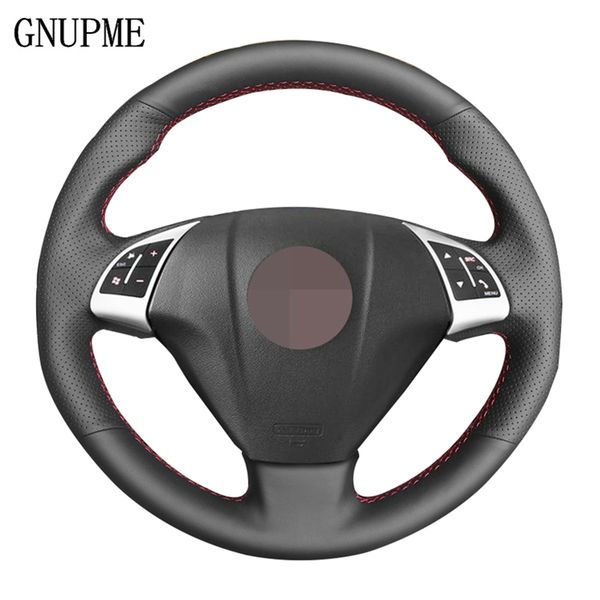 

diy hand-stitched black artificial leather car steering wheel cover for bravo 2007-2015 doblo 2010-2015 combo 2012