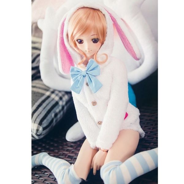 

wamami] 4pcs white cute bunny coat/shorts/socks/bow-knot for 1/4 msd 1/3 1/6 sd dz aod luts dollfie t200428