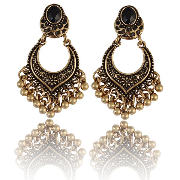 Мода -богемные винтажные золотые серебристые серебряные серебряные серебряные серебряные серьги для женщин ювелирные изделия