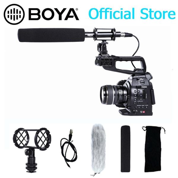 

interview boya condenser by-pvm1000 professional sun microphone for sony dv pentax camcorder canon nikon video dslr camera