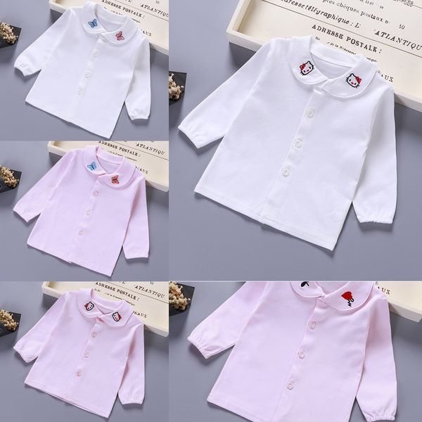 

q2srh children's clothing autumn baby girl coat children's clothing jacket cardigan baby base shirt long sleeve girl pure cotton s, White;black